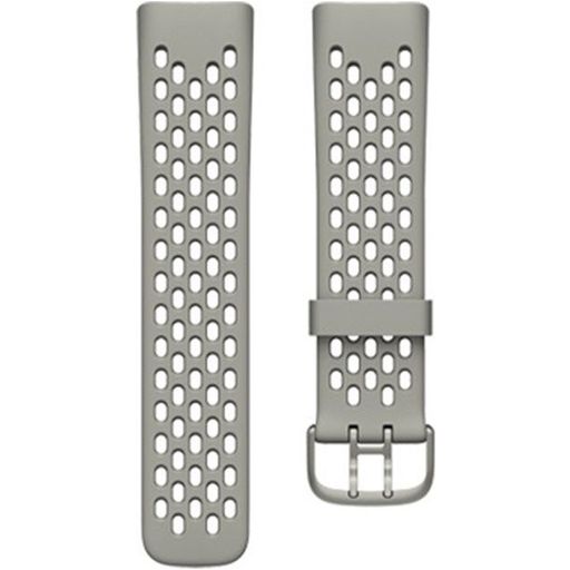 Mobigear Sport Plus Buckle Siliconen Fitbit Charge 5 Bandje Gespsluiting - Grijs