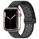 Mobigear Sport Plus Mag Siliconen Apple Watch Bandje Magneetsluiting - 42/41/40/38 mm - Zwart / Grijs