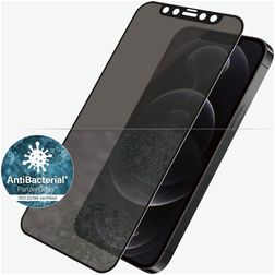 PanzerGlass Edge to Edge iPhone 12 Glazen Screenprotector Privacy - Case Friendly - Zwart