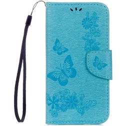 Mobigear Butterfly Samsung Galaxy S8 Hoesje Bookcase Portemonnee - Blauw