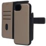 Mobiparts iPhone 17e Hoesje Echt Leer Uitneembare 2in1 Bookcase Portemonnee - Taupe