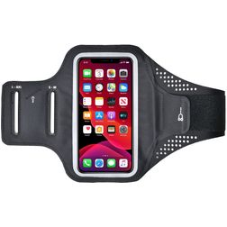 Mobigear Easy Fit Telefoonhouder Hardlopen Samsung Galaxy S24 Plus Sport Hoesje Neopreen Sportarmband - Zwart