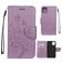 Mobigear Flowers iPhone 11 Hoesje Bookcase Portemonnee - Paars
