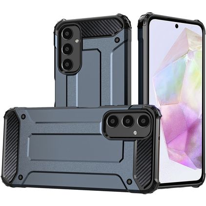 Mobigear Outdoor Samsung Galaxy A35 Hoesje Hardcase Backcover Shockproof - Marineblauw