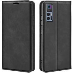 Mobigear Retro Slim TCL 30 Hoesje Bookcase Portemonnee - Zwart