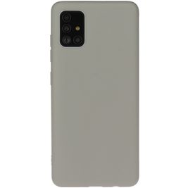 Mobigear Colors Samsung Galaxy A71 Hoesje Flexibel TPU Backcover - Grijs