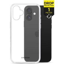 Mobilize Naked Protection Doorzichtig iPhone 16 Plus Hoesje Hardcase Backcover Shockproof - Transparant