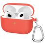 Mobigear Classic Apple AirPods 3 Hoesje Flexibel Siliconen - Rood