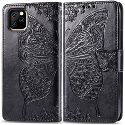 Mobigear Butterfly iPhone 11 Pro Max Hoesje Bookcase Portemonnee - Zwart