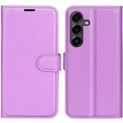Mobigear Classic Samsung Galaxy S25 FE Hoesje Bookcase Portemonnee - Paars