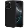 Mobiparts iPhone 16 Pro Siliconen Hoesje Backcover - Zwart
