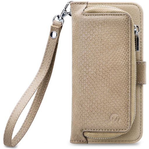 Mobilize Gelly Zipper Samsung Galaxy A3 (2017) Hoesje Uitneembare 2in1 Clutch - Latte