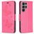 Mobigear Butterfly Samsung Galaxy S24 Ultra Hoesje Bookcase Portemonnee - Rood