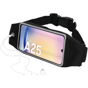 Mobiparts Comfort Fit Belt Telefoonhouder Hardlopen Samsung Galaxy A25 Sport Hoesje Neopreen Heuptas - Zwart