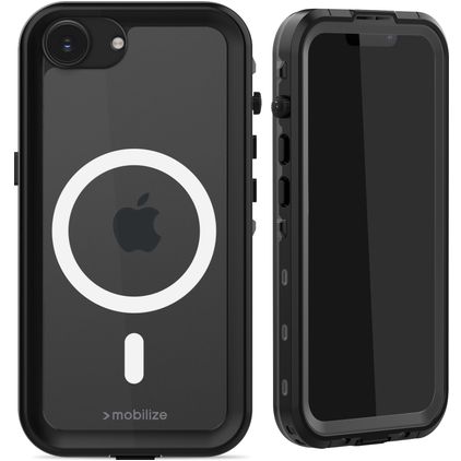 Mobilize Waterproof iPhone 16e Waterdicht MagSafe Hoesje Hardcase Backcover - Zwart