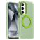 Mobigear Shockproof Samsung Galaxy S24 FE MagSafe Hoesje Hardcase Backcover - Groen
