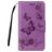 Mobigear Butterfly Samsung Galaxy A8 (2018) Hoesje Bookcase Portemonnee - Paars