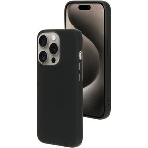 Mobiparts iPhone 15 Pro Siliconen Hoesje Backcover - Zwart