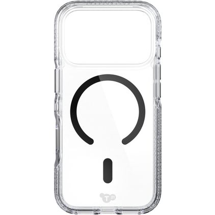 Tech21 EvoCrystal iPhone 18 Pro MagSafe Hoesje Hardcase Backcover - Transparant / Zwart