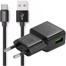 Mobigear Essentials Single USB Oplader USB-C 1 Meter 12W 2.4A - Zwart