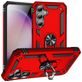 Mobigear Armor Ring Samsung Galaxy S23 FE Hoesje Hardcase Backcover Shockproof met Ringhouder - Rood