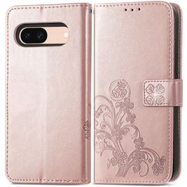 Mobigear Clover Google Pixel 8a Hoesje Bookcase Portemonnee - Roségoud