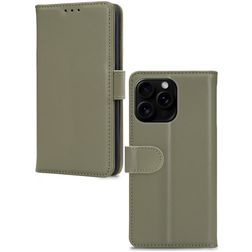 Mobilize Premium Gelly iPhone 16 Pro Max Hoesje Bookcase Portemonnee - Groen
