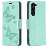 Mobigear Butterfly Samsung Galaxy S24 Plus Hoesje Bookcase Portemonnee - Groen