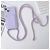 Mobigear Lanyard Card iPhone 15 Siliconen Hoesje met koord en Pasjeshouder - Paars
