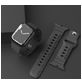 Mobigear Sport Armor Siliconen Apple Watch Bandje Druksluiting - 42/41/40/38 mm - Zwart