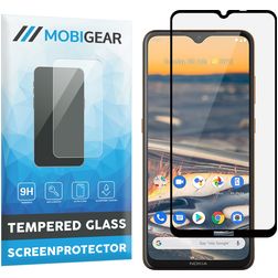 Mobigear Premium Nokia 5.3 Glazen Screenprotector - Case Friendly - Zwart