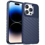 Mobigear Groove iPhone 15 Pro Hoesje Flexibel TPU Backcover - Blauw