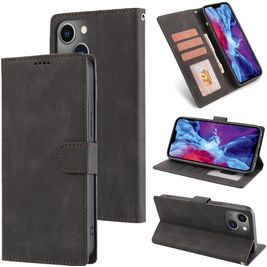 Mobigear Wallet iPhone 14 Hoesje Bookcase Portemonnee - Zwart