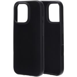 Mobiparts Classic iPhone 16 Pro Hoesje Flexibel TPU Backcover - Zwart