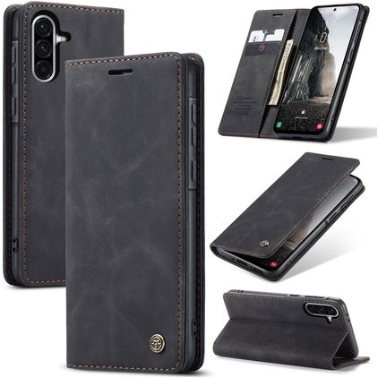 CaseMe 013 Samsung Galaxy A56 Hoesje Bookcase Portemonnee - Zwart