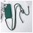 Mobigear Lanyard Card iPhone 15 Siliconen Hoesje met koord en Pasjeshouder - Groen