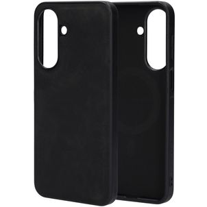 Mobiparts Classic Samsung Galaxy A27 MagSafe Hoesje TPU,Kunstleer Backcover - Graphite Black