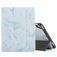 Mobigear Tri-Fold Marble iPad 6 (2018) Hoes Bookcase + Stylus Houder - Blauw
