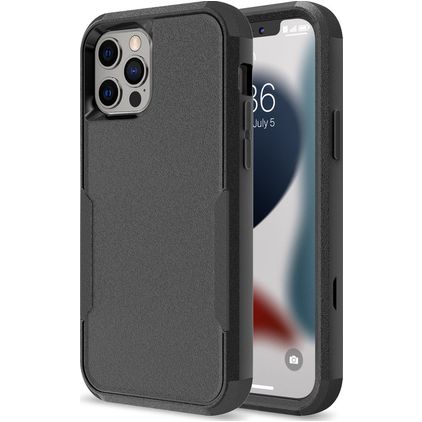 Mobigear Ultra Tough iPhone 14 Pro Max Hoesje Hardcase Backcover Shockproof - Zwart