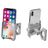 Mobigear AluGrip Telefoonhouder Fiets / Motor Fietsstuur Bevestiging Klem Universeel - Zilver