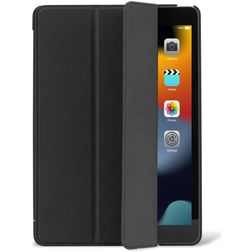 Decoded Textured Slim iPad 10 (2022) Hoes Flexibel Siliconen Bookcase - Zwart