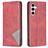 Mobigear Rhombus Slim Samsung Galaxy S23 FE Hoesje Bookcase - Rood