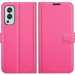 Mobigear Classic OnePlus Nord 2 Hoesje Bookcase Portemonnee - Roze
