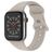 Mobigear Sport Dual Siliconen Apple Watch Bandje Druksluiting - 49/46/45/44 mm - Taupe