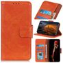 Mobigear Classy Nokia C21 Plus Hoesje Bookcase Portemonnee - Oranje