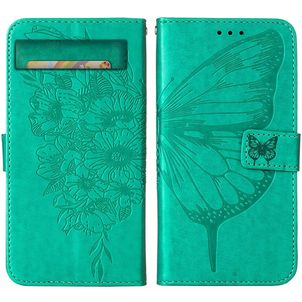 Mobigear Butterfly Google Pixel 7a Hoesje Bookcase Portemonnee - Groen