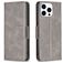 Mobigear Excellent iPhone 16 Pro Max Hoesje Bookcase Portemonnee - Grijs