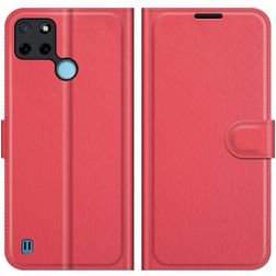 Mobigear Classic Realme C25Y Hoesje Bookcase Portemonnee - Rood