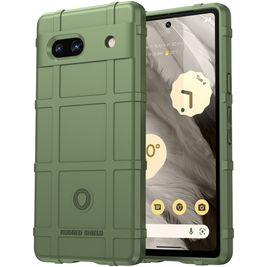 Mobigear Rugged Shield Google Pixel 7a Hoesje Flexibel TPU Backcover Shockproof - Groen