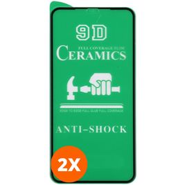 Mobigear Premium iPhone 12 Mini Glazen Screenprotector - Case Friendly - Zwart (2-Pack)